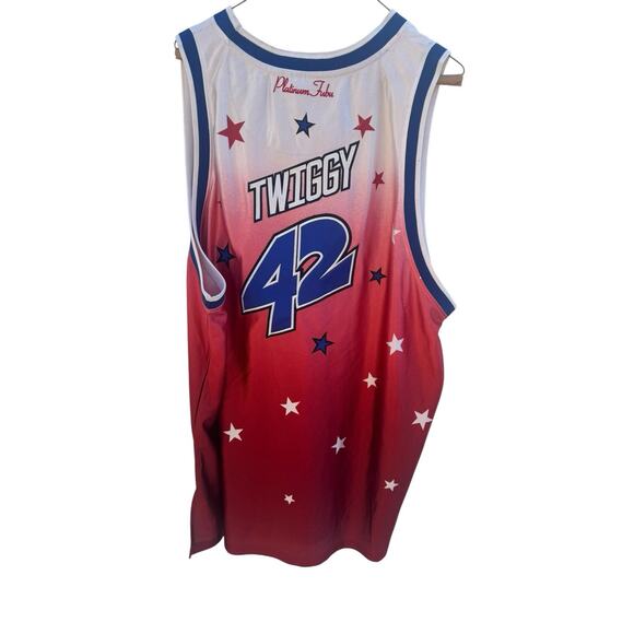 Vintage Harlem Globetrotters Jersey Men's 3X Large Twiggy Platinum Fubu XXXL - Picture 6 of 10